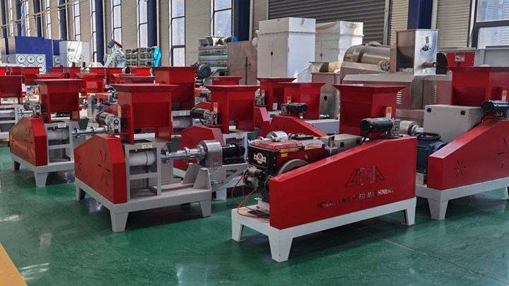 large scale sturgeons twin screw extruder machine in Kenya